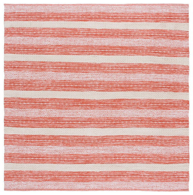 Safavieh Montauk 6'-0" x 6'-0" Rug in Orange / Ivory
