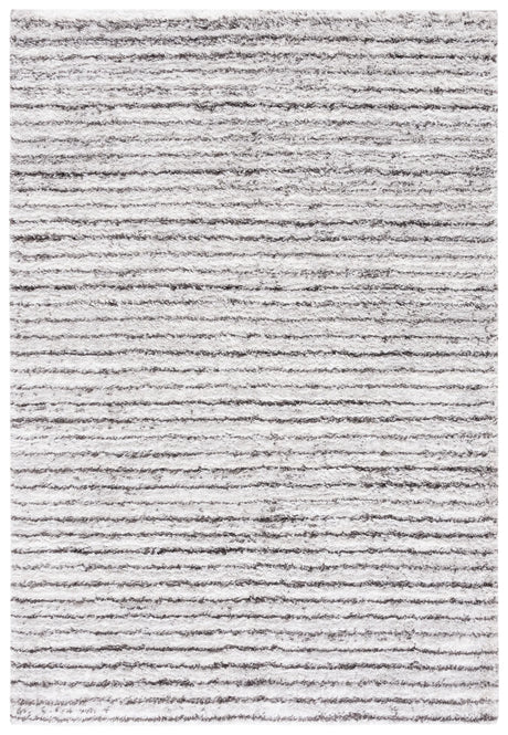 Safavieh Berber Shag 4'-5" x 6'-5" Rug in Grey / Dark Grey