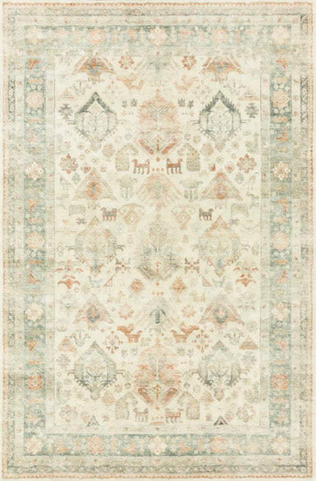 Loloi Rosette Ros-01 Beige/Multi Rugs - main flat