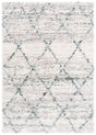 Safavieh Fontana Shag  800 4'-0" x 6'-0" Rug in Green / Ivory