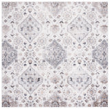 Safavieh Shivan 100 6'-7" x 6'-7" Rug in Ivory / Grey