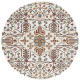 Safavieh Heritage 6'-0" x 6'-0" Rug in Ivory / Grey