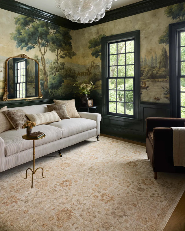 Chris Loves Julia x Loloi Palma PLM-04 Natural / Spice Rug - room scene 3