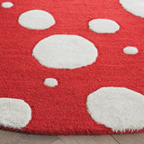 Safavieh Cambridge 6'-0" x 6'-0" Rug in Red / Ivory