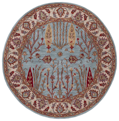 Safavieh Heritage 6'-0" x 6'-0" Rug in Blue / Ivory