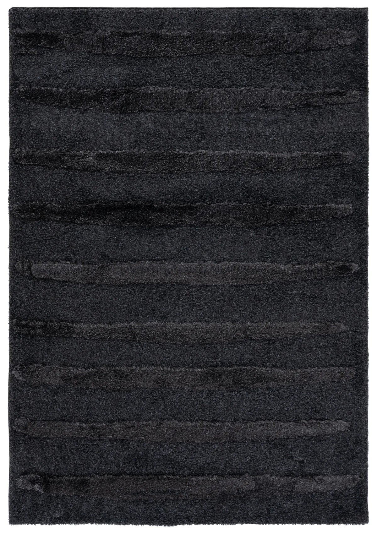 Safavieh Hi-Lo Shag 4'-0" x 6'-0" Rug in Charcoal