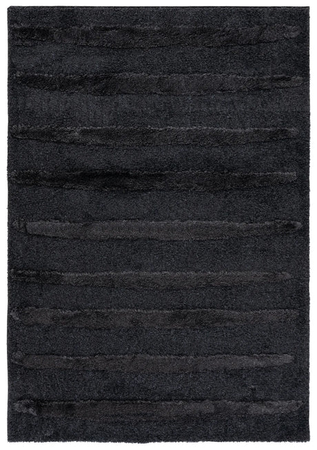 Safavieh Hi-Lo Shag 4'-0" x 6'-0" Rug in Charcoal