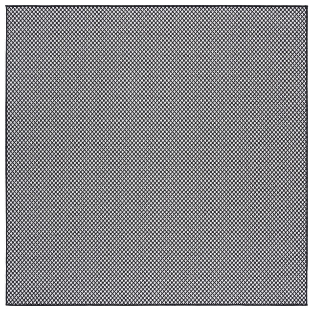 Safavieh Terrace 800 6'-7" x 6'-7" Rug in Black / White
