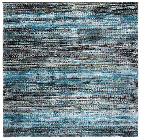 Safavieh Porcello 6'-7" x 6'-7" Rug in Charcoal / Blue