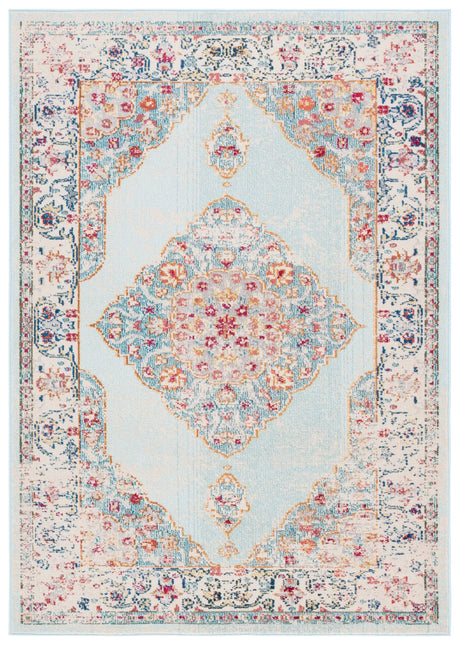 Safavieh Monaco 4'-0" x 5'-7" Rug in Ivory / Turquoise