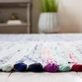 Safavieh Rag Rug 4'-0" x 6'-0" Rug in Purple / Blue