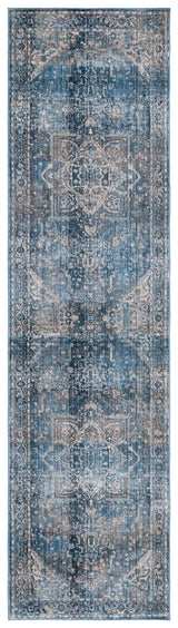 Safavieh Vintage Persian 2'-2" x 8'-0" Rug in Navy / Ivory