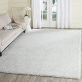 Safavieh Ultimate Shag 8'-0" x 10'-0" Rug in Silver / Ivory