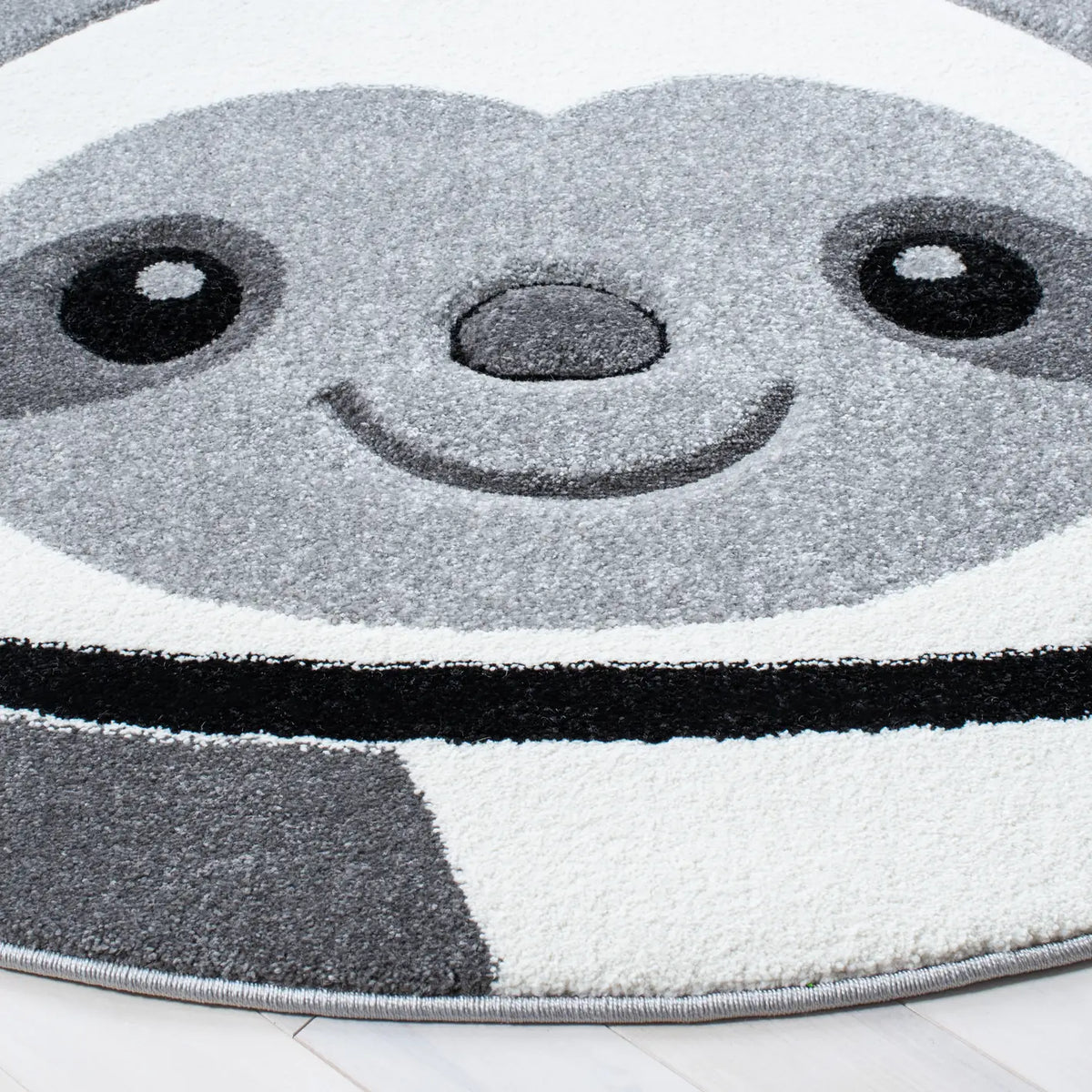 Safavieh Carousel Kids 100 5'-3" x 5'-3" Rug in Grey / Ivory