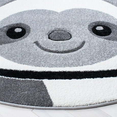 Safavieh Carousel Kids 100 5'-3" x 5'-3" Rug in Grey / Ivory