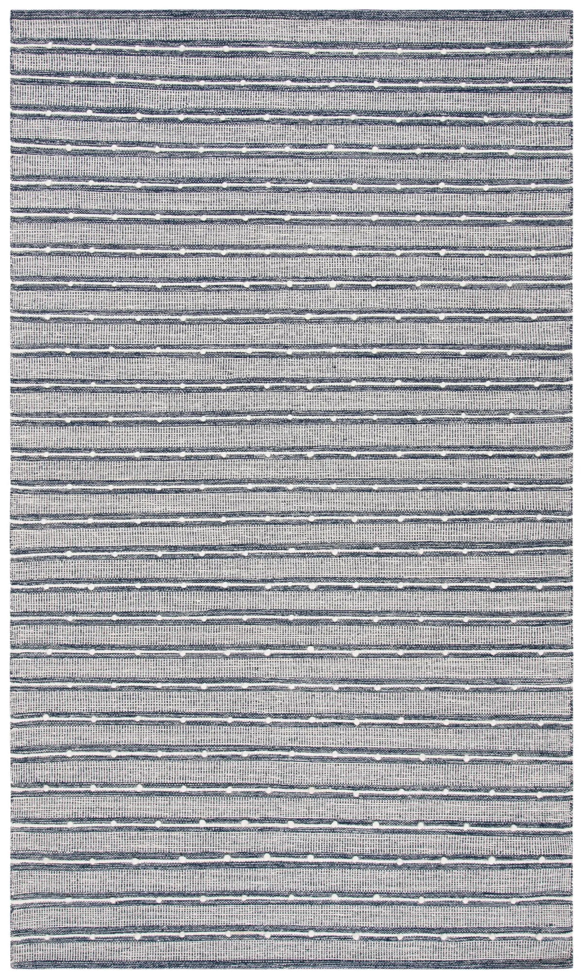 Safavieh Striped Kilim 4'-0" x 6'-0" Rug in Navy / Blue