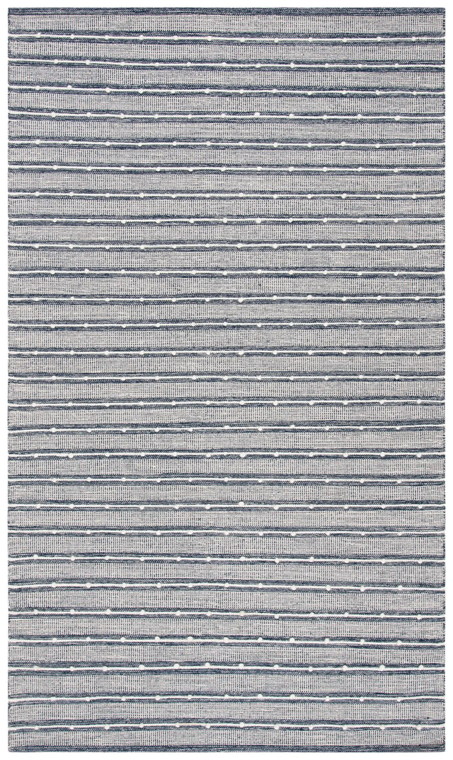 Safavieh Striped Kilim 4'-0" x 6'-0" Rug in Navy / Blue