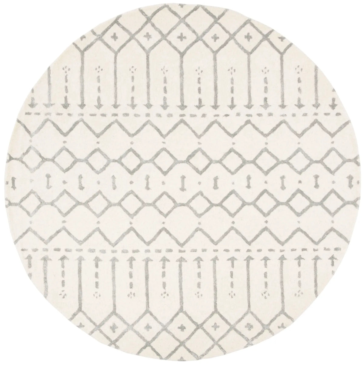 Safavieh Himalaya 6'-0" x 6'-0" Rug in Ivory / Grey