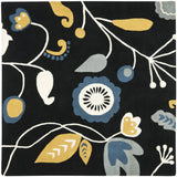 Safavieh Soho 6'-0" x 6'-0" Rug in Black / Multi