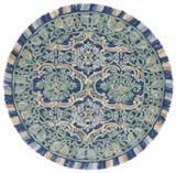 Safavieh Blossom 6'-0" x 6'-0" Rug in Navy / Green