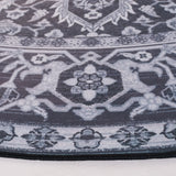 Safavieh Tucson 6'-0" x 6'-0" Rug in Black / Beige