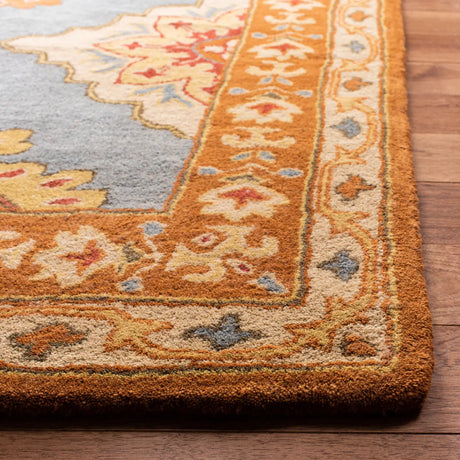 Safavieh Heritage 4'-0" x 6'-0" Rug in Blue / Rust