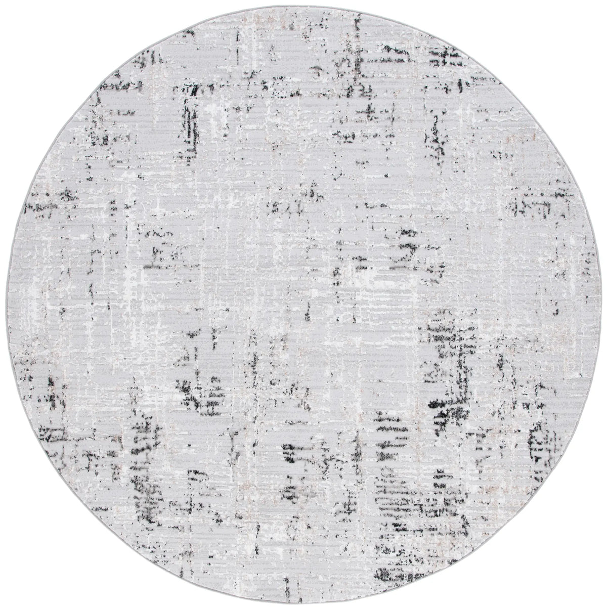 Safavieh Parker 6'-7" x 6'-7" Rug in Light Grey / Black