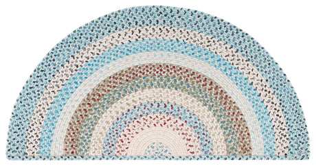 Safavieh Braided 2'-0" x 4'-0" Rug in Beige / Light Blue