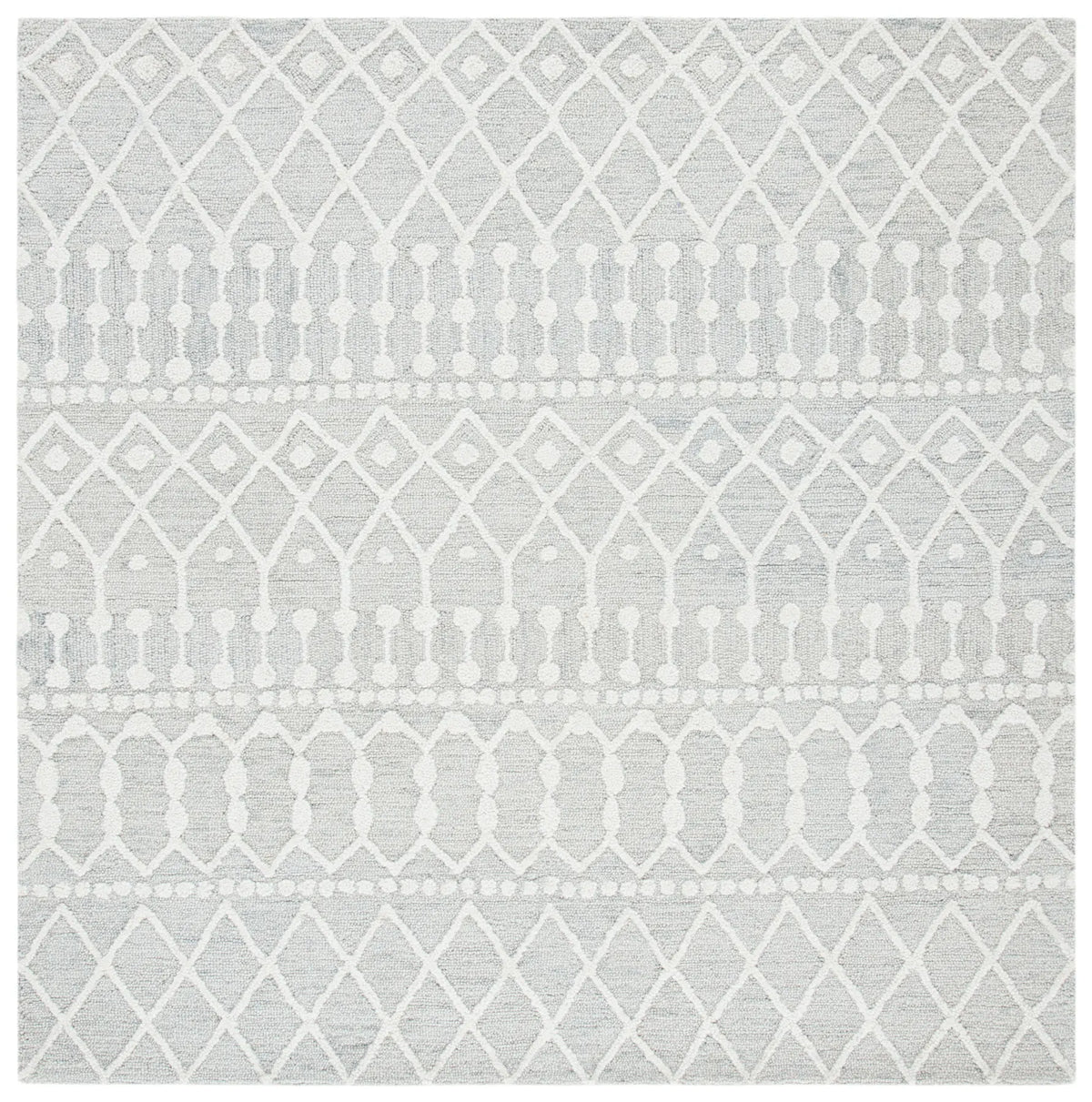 Safavieh Blossom 6'-0" x 6'-0" Rug in Silver / Ivory