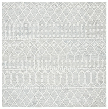 Safavieh Blossom 6'-0" x 6'-0" Rug in Silver / Ivory