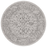 Safavieh Courtyard 6'-7" x 6'-7" Rug in Grey / Black