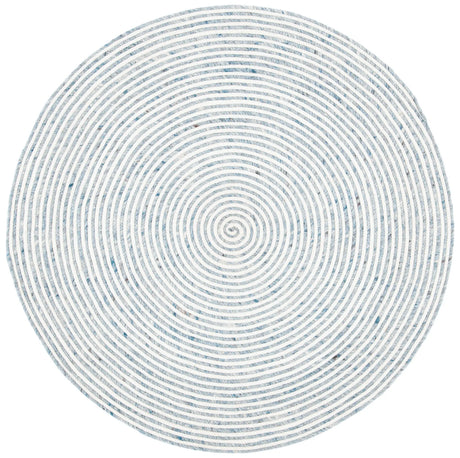 Safavieh Braided 3'-0" x 3'-0" Rug in Grey / Ivory