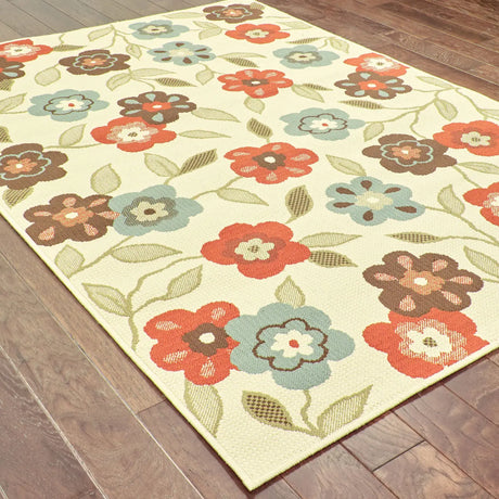 Oriental Weavers Sphinx Montego 2267y Ivory / Brown Rugs - angle detail