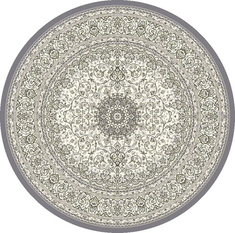 Dynamic Rugs Ancient Garden 57119 Cream / Grey Rugs - Round