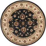 Safavieh Lyndhurst 5'-3" x 5'-3" Rug in Black / Ivory