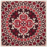 Safavieh Bellagio 5'-0" x 5'-0" Rug in Red / Ivory