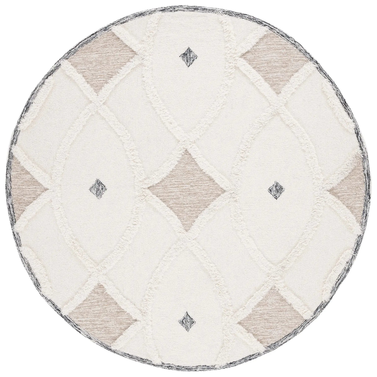 Safavieh Casablanca 6'-0" x 6'-0" Rug in Ivory / Brown