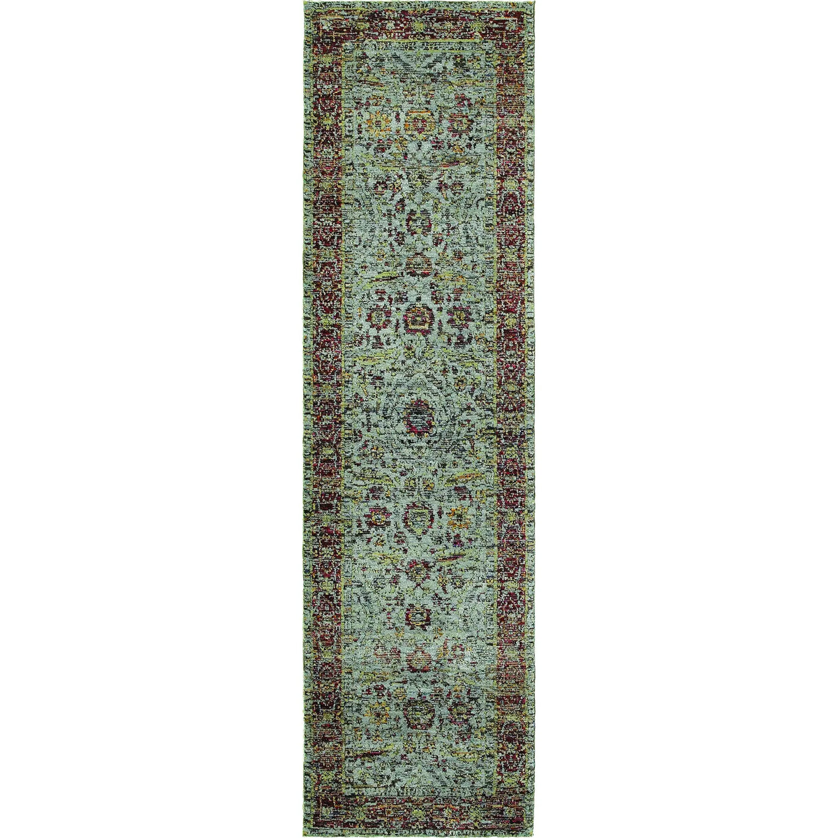 Oriental Weavers Sphinx Andorra 7155A Blue/Red Rugs - runner