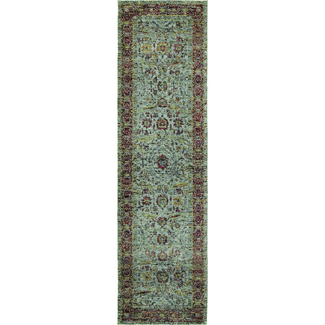 Oriental Weavers Sphinx Andorra 7155A Blue/Red Rugs - runner