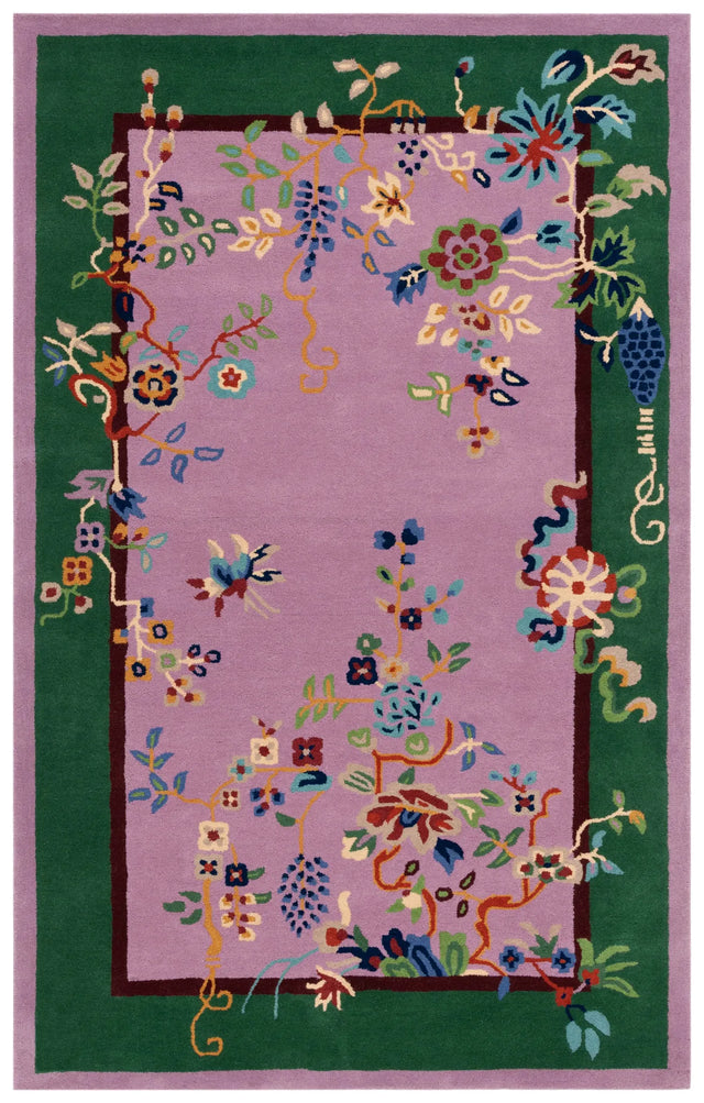 Safavieh Metro 4'-0" x 6'-0" Rug in Purple / Green