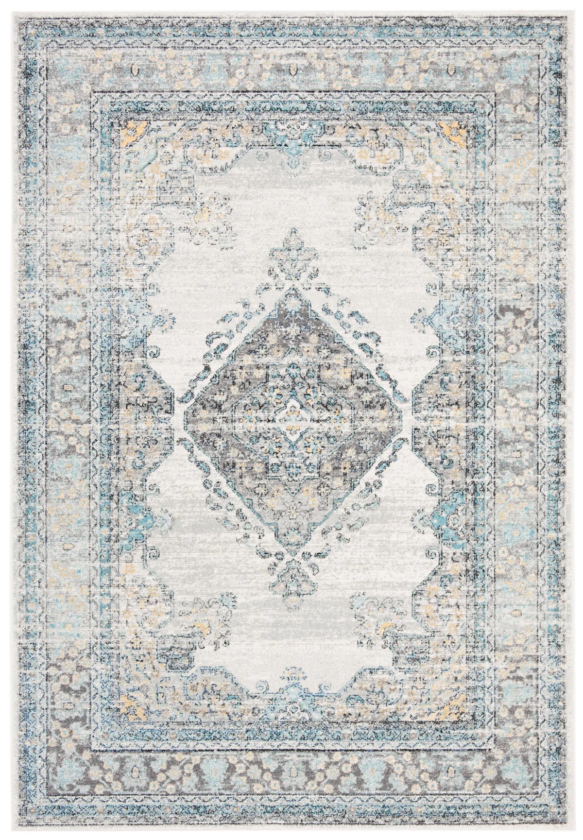 Safavieh Evoke 4'-0" x 6'-0" Rug in Grey / Blue
