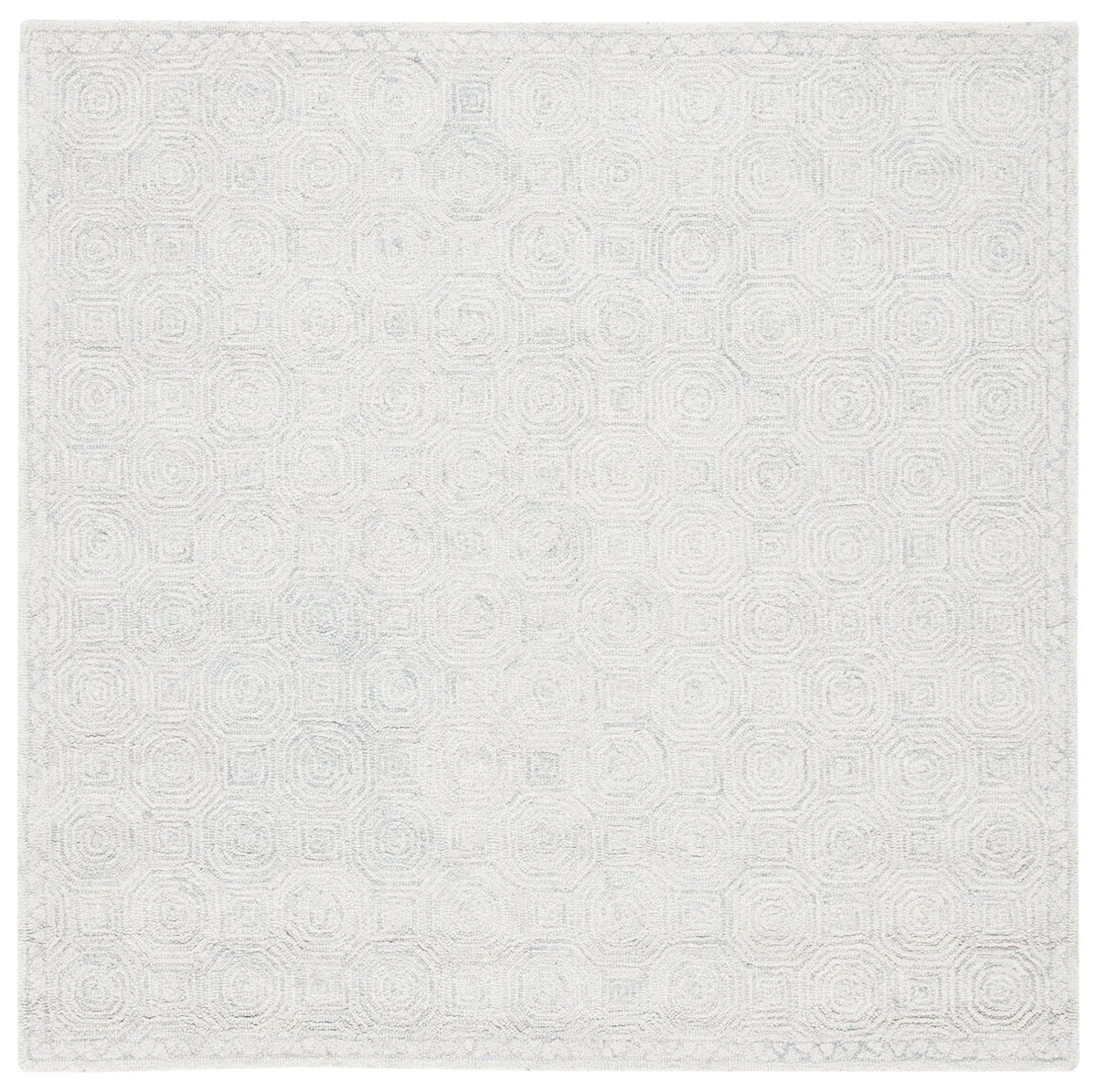 Safavieh Micro-Loop 5'-0" x 5'-0" Rug in Silver / Grey