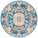 Safavieh Savonnerie 6'-0" x 6'-0" Rug in Blue / Ivory
