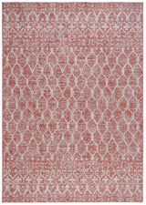 Safavieh Courtyard 8'-0" x 11'-0" Rug in Rust / Grey