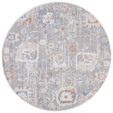 Safavieh Eternal 6'-7" x 6'-7" Rug in Grey / Blue Rust