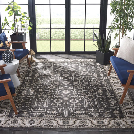Safavieh Sunrise 8'-0" x 10'-0" Rug in Ivory / Grey Black