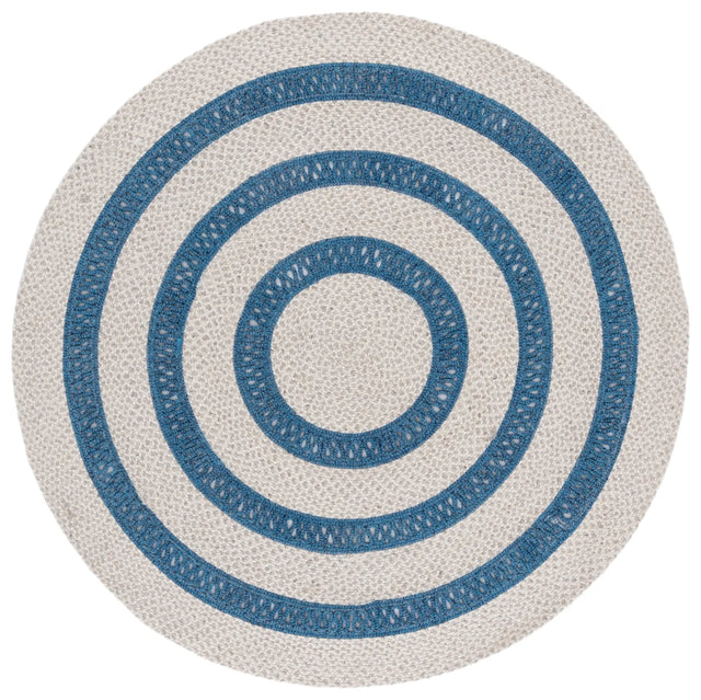 Safavieh Braided 5'-0" x 5'-0" Rug in Blue / Grey