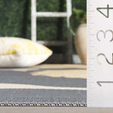 Safavieh Courtyard 5'-3" x 7'-7" Rug in Anthracite / Beige