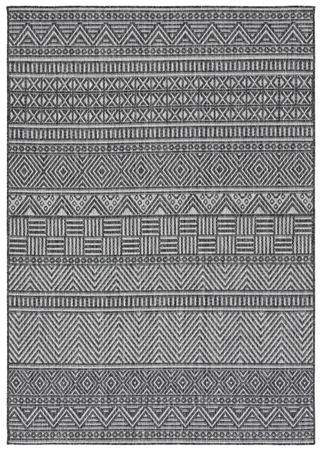 Safavieh Beach House 4'-0" x 6'-0" Rug in Charcoal / Grey