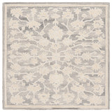 Safavieh Ebony 6'-0" x 6'-0" Rug in Silver / Ivory